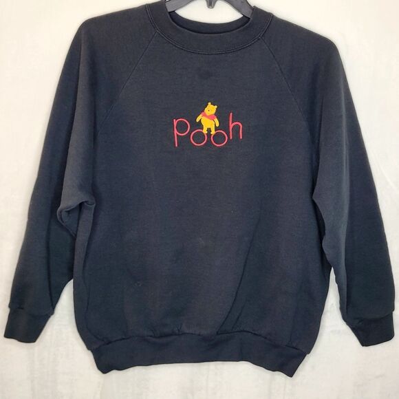 Vintage 80s Winnie The Pooh Embroidered Crewneck Sweater Size Large - Picture 1 of 8